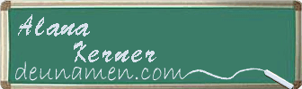 Alana Kerner Visitenkarte